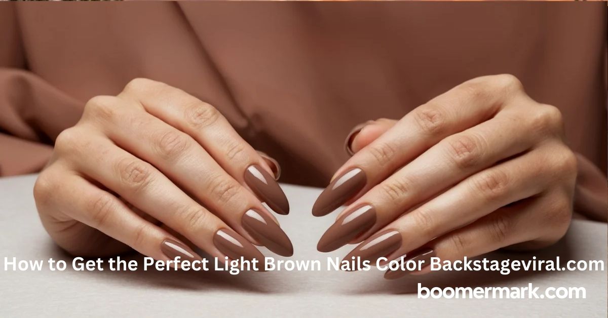 How to Get the Perfect Light Brown Nails Color Backstageviral.com