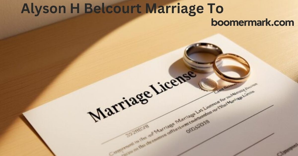 Alyson H Belcourt Marriage To